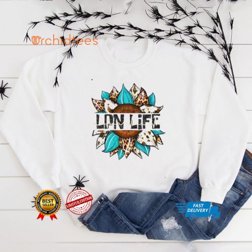 LPN Life Leopard Sunflower Shirt