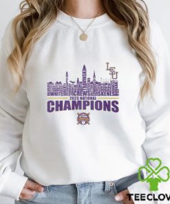 LSU Baseball Skyline Purple Team 2023 National Champion Shirt 1 LSU Baseball Skyline Purple Team 2023 National Champion Shirt