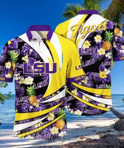 LSU TIGERS NCAA Floral 3D All Over Printed Hawaiian Shirt