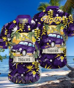 LSU TIGERS NCAA Floral Tropical All Over Printed 3D Hawaiian Shirt