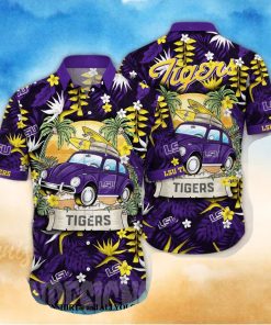 LSU TIGERS NCAA Floral Tropical All Over Printed 3D Hawaiian Shirt