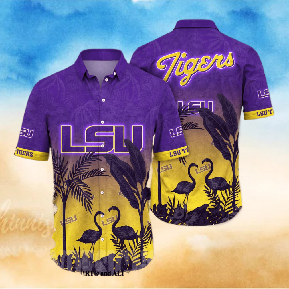 LSU TIGERS NCAA Flower Unisex Hawaiian Shirt LSU TIGERS NCAA Flower Unisex Hawaiian Shirt