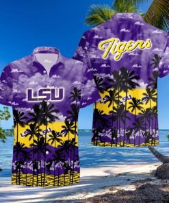 LSU TIGERS Palms Tree Hawaiian Shirt