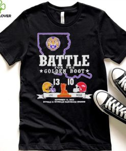 LSU Tiger 13 10 Arkansas Razorback Football Battle For The Golden Boot 2022 Final Score Shirt