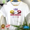 LSU Tigers 13 10 Arkansas Razorbacks Football 2022 gameday matchup final score hoodie, sweater, longsleeve, shirt v-neck, t-shirt