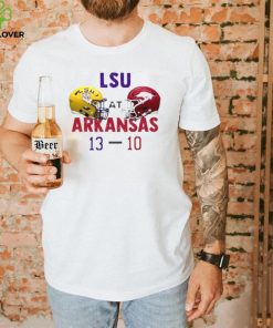 LSU Tigers 13 10 Arkansas Razorbacks Football 2022 gameday matchup final score hoodie, sweater, longsleeve, shirt v-neck, t-shirt