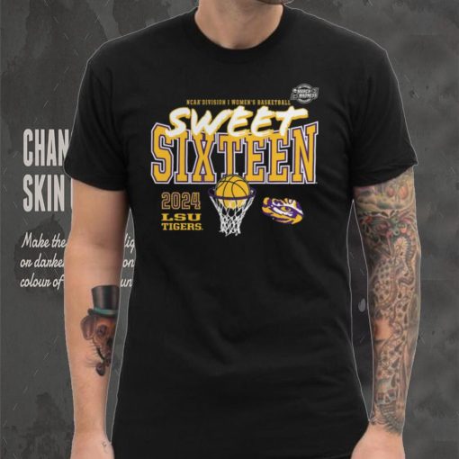 LSU Tigers 2024 NCAA Women’s Basketball Tournament March Madness Sweet 16 Fast Break T Shirt