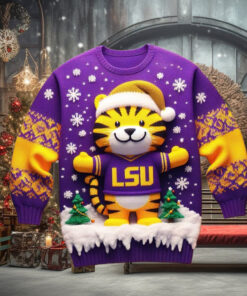 LSU Tigers 2024 Ugly Christmas Sweater