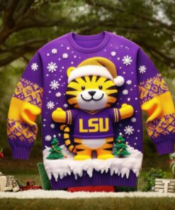 LSU Tigers 2024 Ugly Christmas Sweater