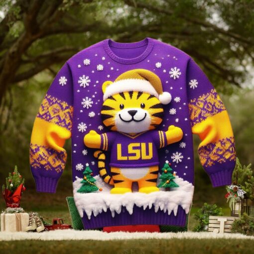 LSU Tigers 2024 Ugly Christmas Sweater