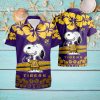 LSU Tigers 26amp3B Snoopy Short Sleeve Hawaiian Shirt