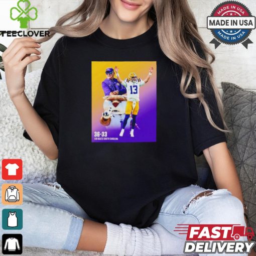 LSU Tigers 36 33 beats South Carolina shirt