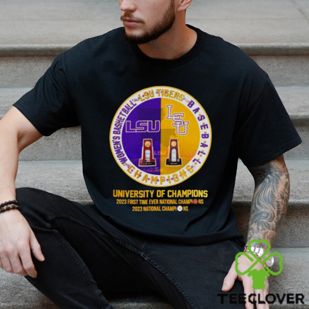 LSU Tigers Baseball And Women’s Basketball University Of Champions Shirt LSU Tigers Baseball And Women’s Basketball University Of Champions Shirt