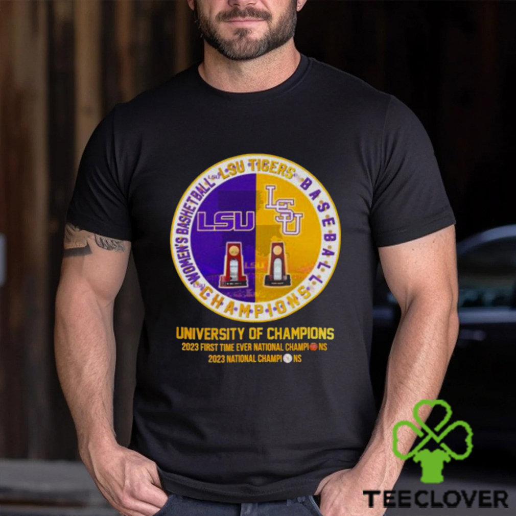 LSU Tigers Baseball And Women’s Basketball University Of Champions Shirt LSU Tigers Baseball And Women’s Basketball University Of Champions Shirt