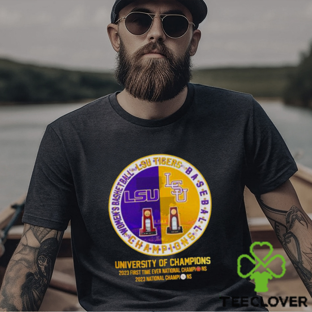 LSU Tigers Baseball And Women’s Basketball University Of Champions Shirt LSU Tigers Baseball And Women’s Basketball University Of Champions Shirt