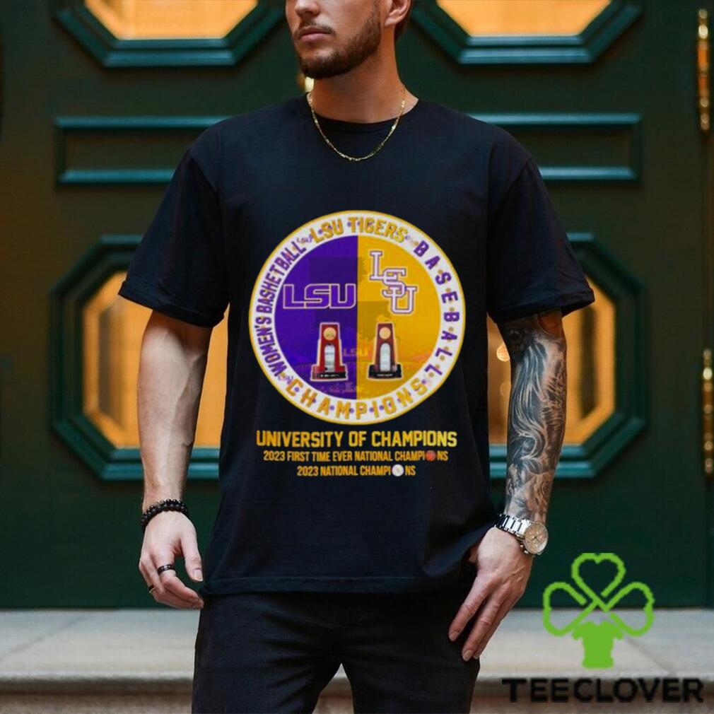 LSU Tigers Baseball And Women’s Basketball University Of Champions Shirt LSU Tigers Baseball And Women’s Basketball University Of Champions Shirt