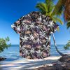 LSU Tigers Black Floral Hawaiian Shirt