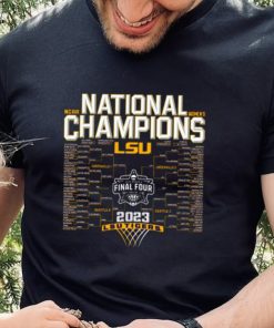 LSU Tigers Blue 84 2023 NCAA Women’s Basketball National Champions Bracket Shirt 3 LSU Tigers Blue 84 2023 NCAA Women’s Basketball National Champions Bracket Shirt