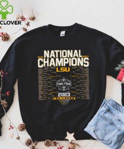 LSU Tigers Blue 84 2023 NCAA Women’s Basketball National Champions Bracket Shirt 4 LSU Tigers Blue 84 2023 NCAA Women’s Basketball National Champions Bracket Shirt