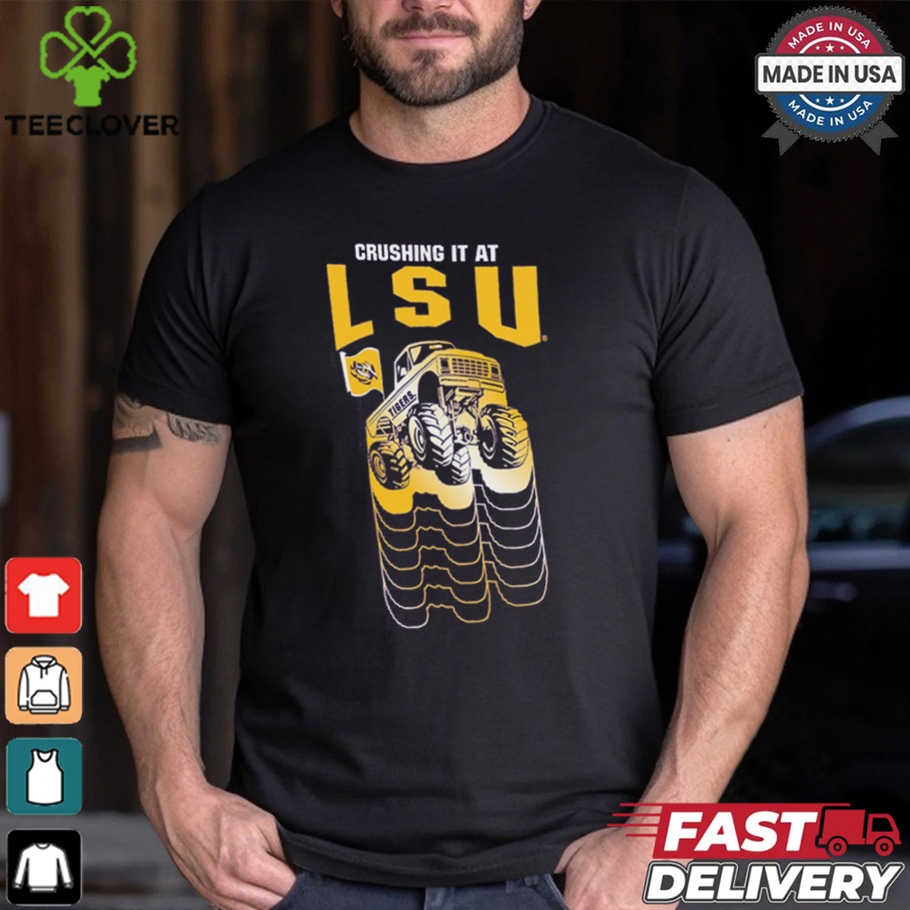 LSU Tigers Colosseum Toddler Crushing It T Shirt LSU Tigers Colosseum Toddler Crushing It T Shirt