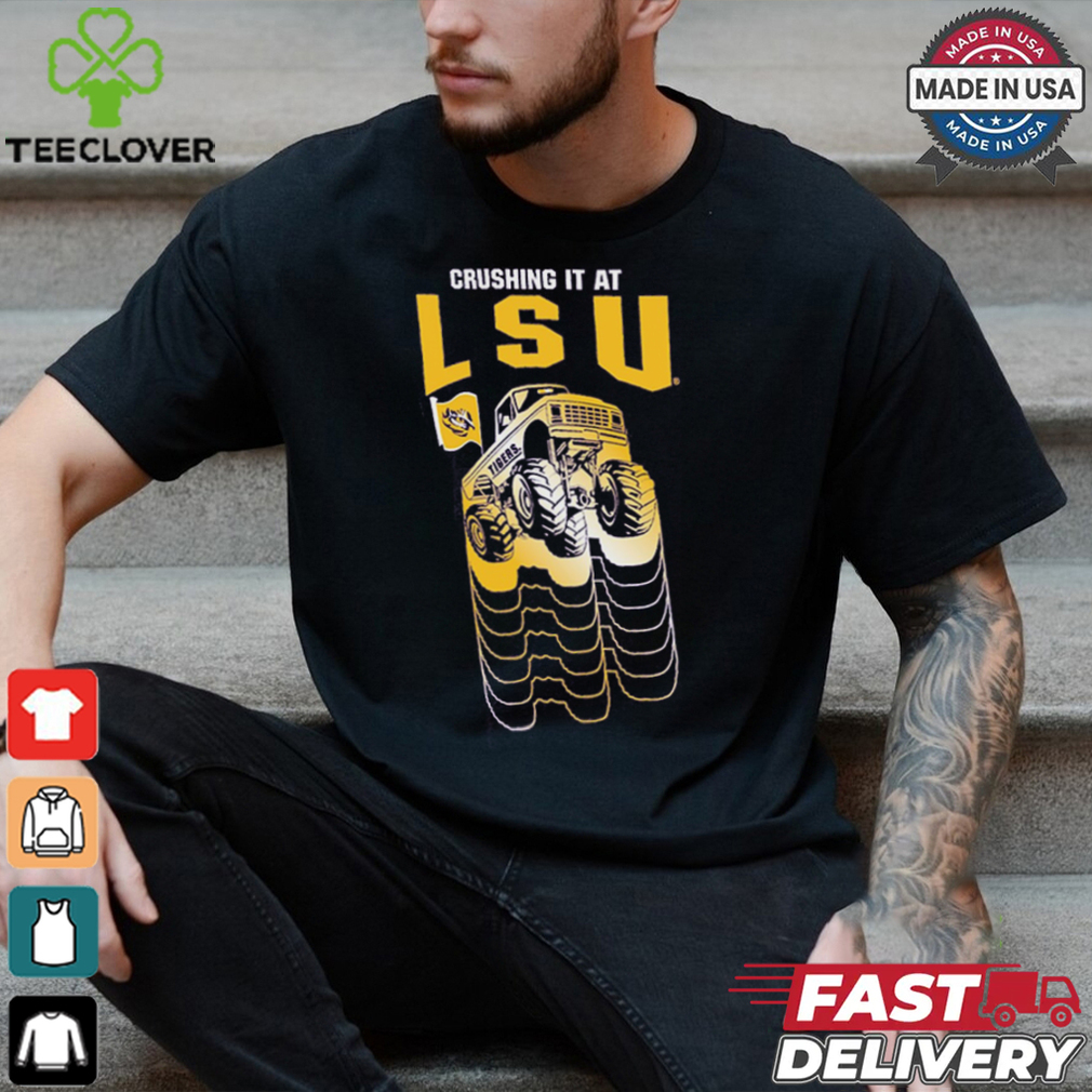 LSU Tigers Colosseum Toddler Crushing It T Shirt LSU Tigers Colosseum Toddler Crushing It T Shirt