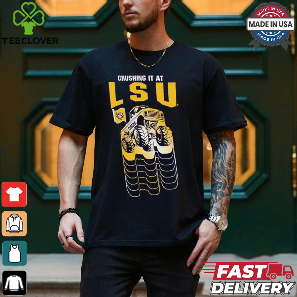 LSU Tigers Colosseum Toddler Crushing It T Shirt LSU Tigers Colosseum Toddler Crushing It T Shirt