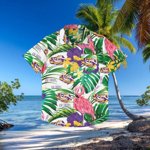 LSU Tigers Flamingo Hawaiian Shirt