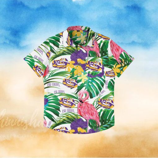 LSU Tigers Flamingo Hawaiian Shirt