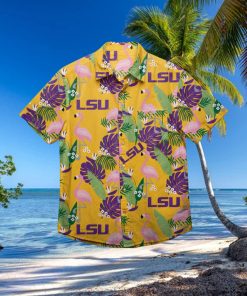 LSU Tigers Floral Hawaiian Shirt