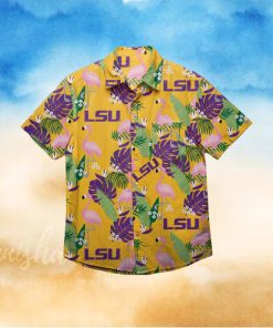 LSU Tigers Floral Hawaiian Shirt