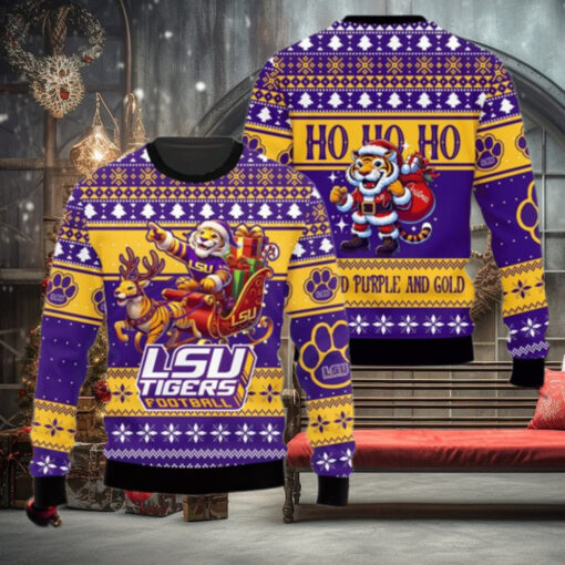 LSU Tigers Football NCAA Ugly Christmas Sweaters