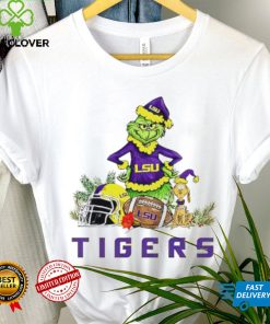 LSU Tigers Grinch and Max dog funny Christmas hoodie, sweater, longsleeve, shirt v-neck, t-shirt