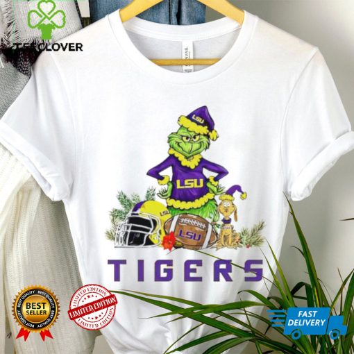 LSU Tigers Grinch and Max dog funny Christmas hoodie, sweater, longsleeve, shirt v-neck, t-shirt