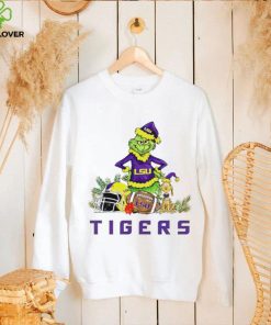 LSU Tigers Grinch and Max dog funny Christmas hoodie, sweater, longsleeve, shirt v-neck, t-shirt