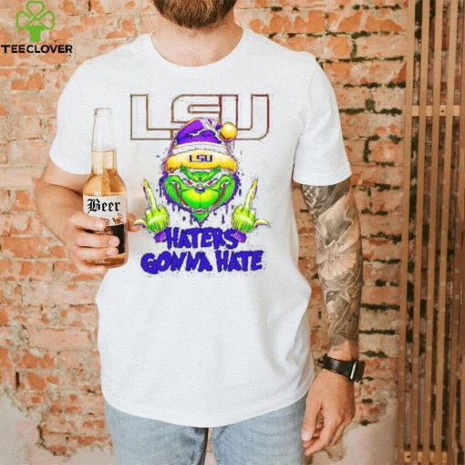 LSU Tigers Grinch middle finger haters gonna hate hoodie, sweater, longsleeve, shirt v-neck, t-shirt