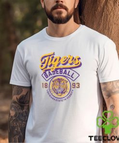 LSU Tigers Ivory Baseball Logo T Shirt