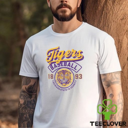 LSU Tigers Ivory Baseball Logo T Shirt