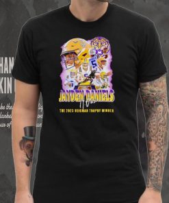 LSU Tigers Jayden Daniels the 2023 Heisman trophy winner signature shirt