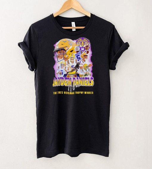 LSU Tigers Jayden Daniels the 2023 Heisman trophy winner signature shirt