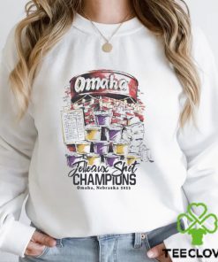LSU Tigers Jelleaux Shot Champions Omaha, Nebraska 2023 Shirt 3 LSU Tigers Jelleaux Shot Champions Omaha, Nebraska 2023 Shirt