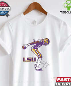LSU Tigers Justin Jefferson graphic signature shirt 3 LSU Tigers Justin Jefferson graphic signature shirt