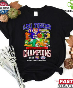 LSU Tigers Kinder’s Texas Bowl Champions 2024 mascot Best Selling shirt