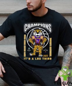 LSU Tigers Mike the Tiger Champions 2023 Men’s Baseball And Women’s Basketball It’s A LSU Thing Shirt