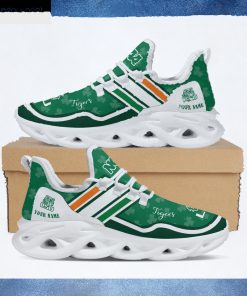 LSU Tigers NCAA Logo St. Patrick's Day Shamrock Custom Name Clunky Max Soul Shoes Sneakers For Mens Womens