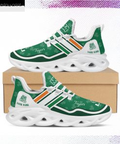 LSU Tigers NCAA Logo St. Patrick's Day Shamrock Custom Name Clunky Max Soul Shoes Sneakers For Mens Womens