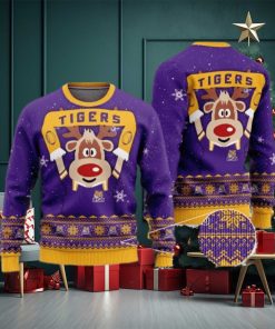 LSU Tigers Reindeer Ugly Christmas Sweater