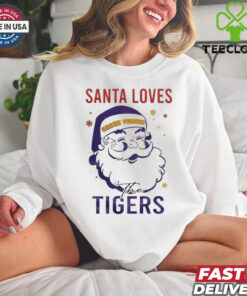 LSU Tigers Santa Loves Tigers Christmas Shirt
