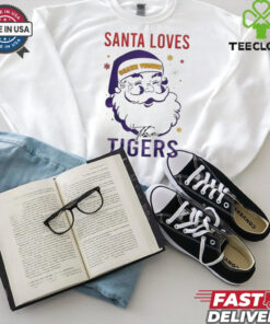 LSU Tigers Santa Loves Tigers Christmas Shirt