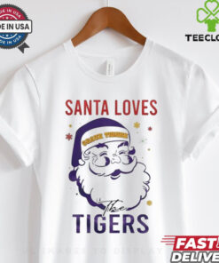 LSU Tigers Santa Loves Tigers Christmas Shirt
