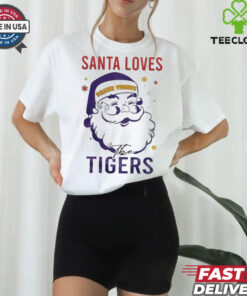 LSU Tigers Santa Loves Tigers Christmas Shirt